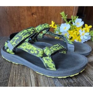 Teva Women's Wave Green Size 5 Camouflage Hiking‎ Water Sports Sandals #6294